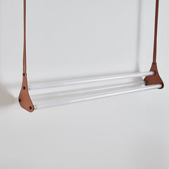 Modern Leather Linear Pendant Light
