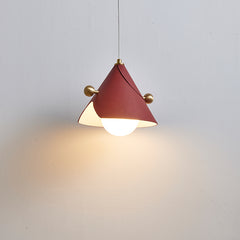 Modern Leather Cone Pendant Light