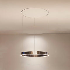 Sculptural Open Circle LED Ceiling Pendant