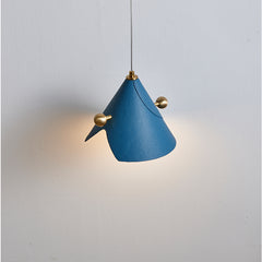 Modern Leather Cone Pendant Light