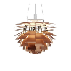 Sculptural Layered Feather Pendant Light