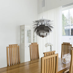Sculptural Layered Feather Pendant Light