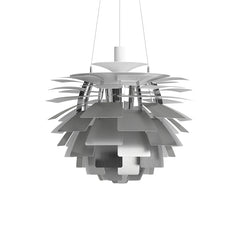 Sculptural Layered Feather Pendant Light