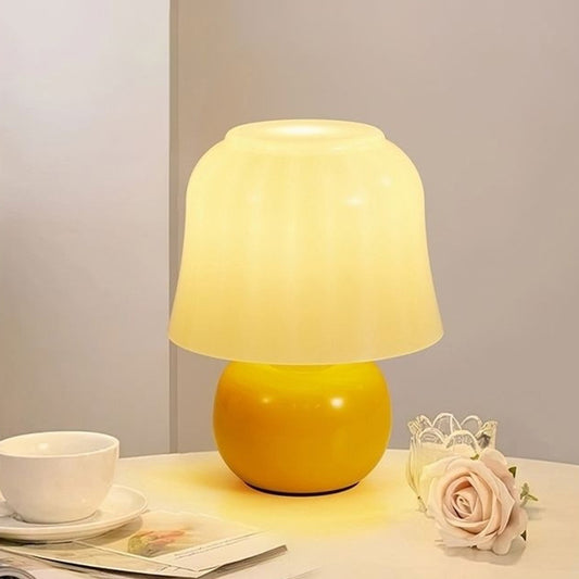 Modern Glass Mushroom Table Lamp