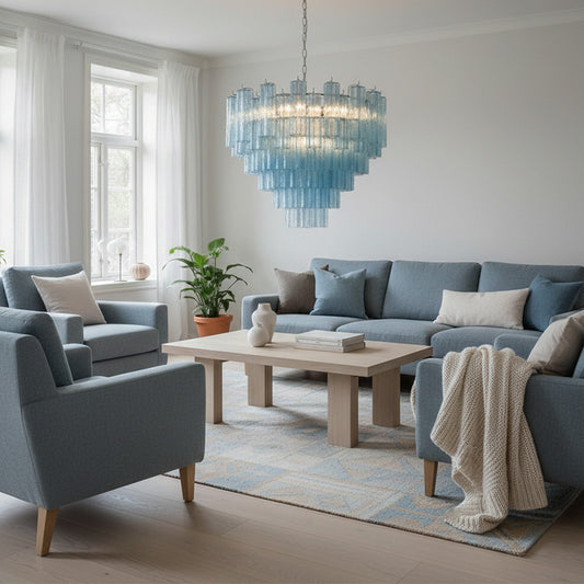 Luxury Colored Glass Chandelier