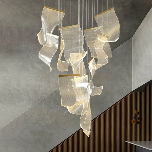 Luxury Flowing Ribbon Chandelier