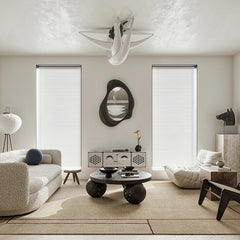 Modern Chrome White LED Ceiling Chandelier