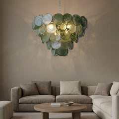 Luxury Green Glass Chandelier