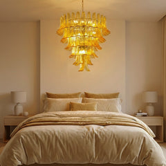 Luxury Amber Glass Chandelier