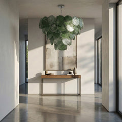 Luxury Green Glass Chandelier