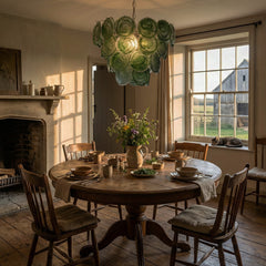 Luxury Green Glass Chandelier