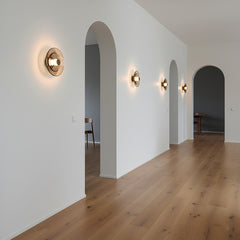 Smoky Glass Iron LED Wall Lamp