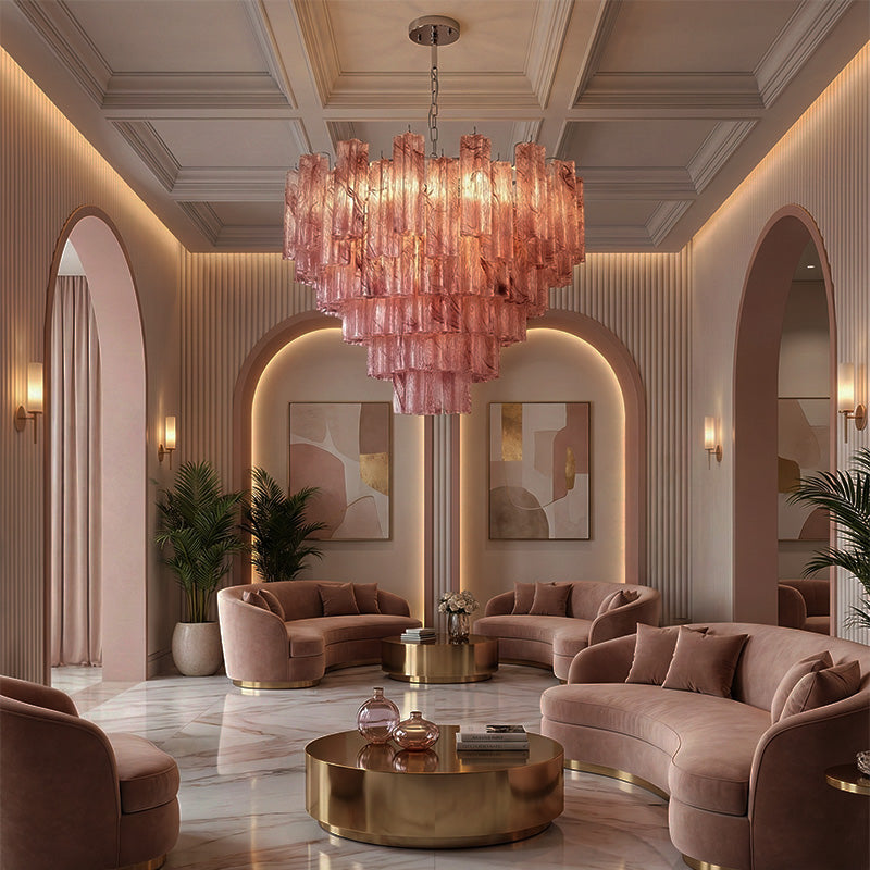 Luxury Colored Glass Chandelier