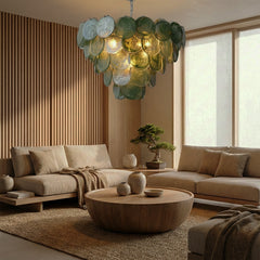 Luxury Green Glass Chandelier
