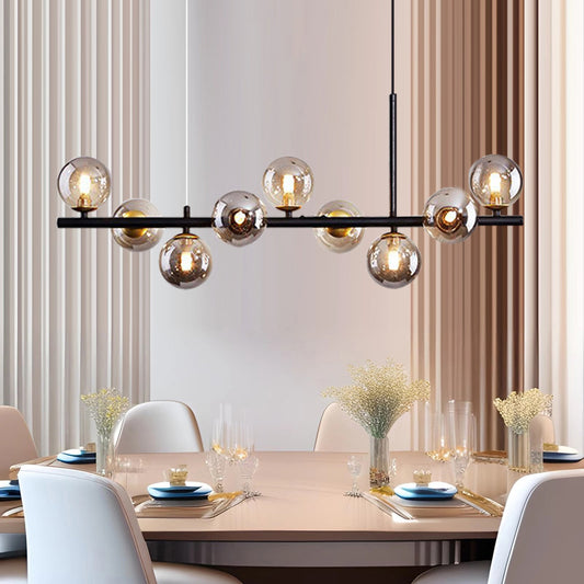 Modern Luxury Globe Linear Chandelier