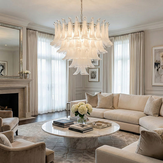 Luxury Petal Glass Chandelier