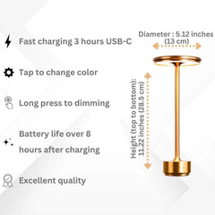 Modern Luxury Rechargeable Table Lamp