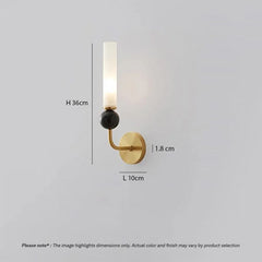 Modern Marble Glass Wall Sconce