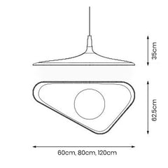 Modern Oval LED Pendant Light