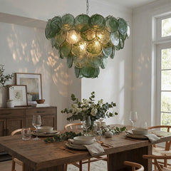 Luxury Green Glass Chandelier