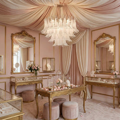 Luxury Petal Glass Chandelier