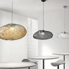 Crystal Petal Glass Pendant Light