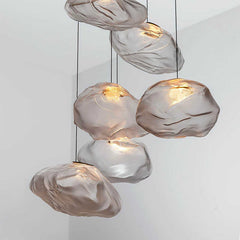 Crystal Petal Glass Pendant Light