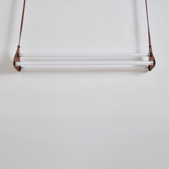 Modern Leather Linear Pendant Light