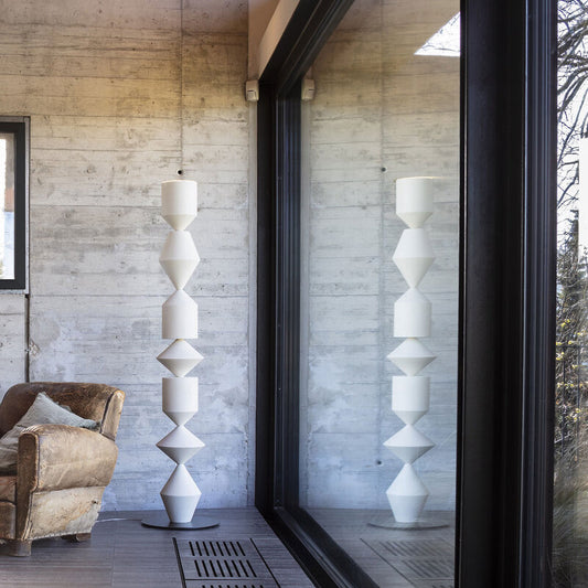 Modern Geometric Sculptural Floor Lamp