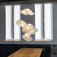 Crystal Petal Glass Pendant Light