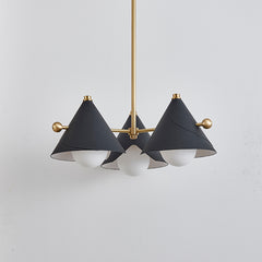 Modern Leather Cone Pendant  Light