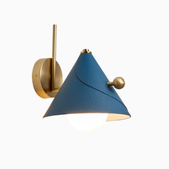 Modern Glass Metal Cone Wall Light