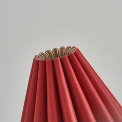 Modern Pleated Leather Table Lamp