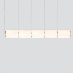 Modern Smoked Glass Linear Pendant Light