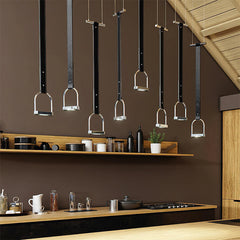 Modern Minimalist Leather Pendant