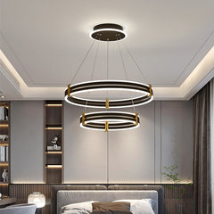 Luxury Double Ring LED Chandelier