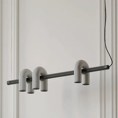Sculptural U-Shape Pendant Light