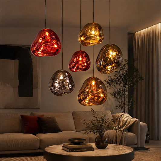 Modern Molten Glass Pendant Light