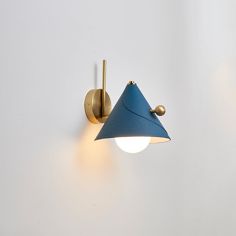 Modern Glass Metal Cone Wall Light