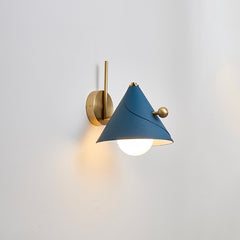 Modern Glass Metal Cone Wall Light