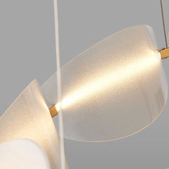 Gold Acrylic Ring Pendant Light