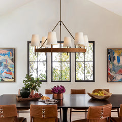 Modern Leather Chandelier Light