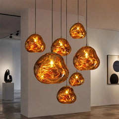 Modern Molten Glass Pendant Light