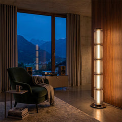 Modern Glass Column Floor Lamp