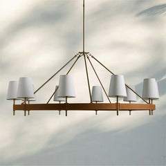 Modern Leather Chandelier Light