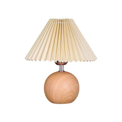 Modern Pleated Wood Table Lamp