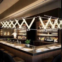 Modern Geometric LED Chandelier