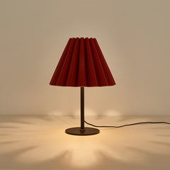 Modern Pleated Leather Table Lamp