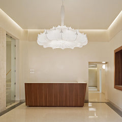Zeppelin 1 White Pendant Light