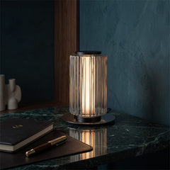 Modern Glass Column Floor Lamp